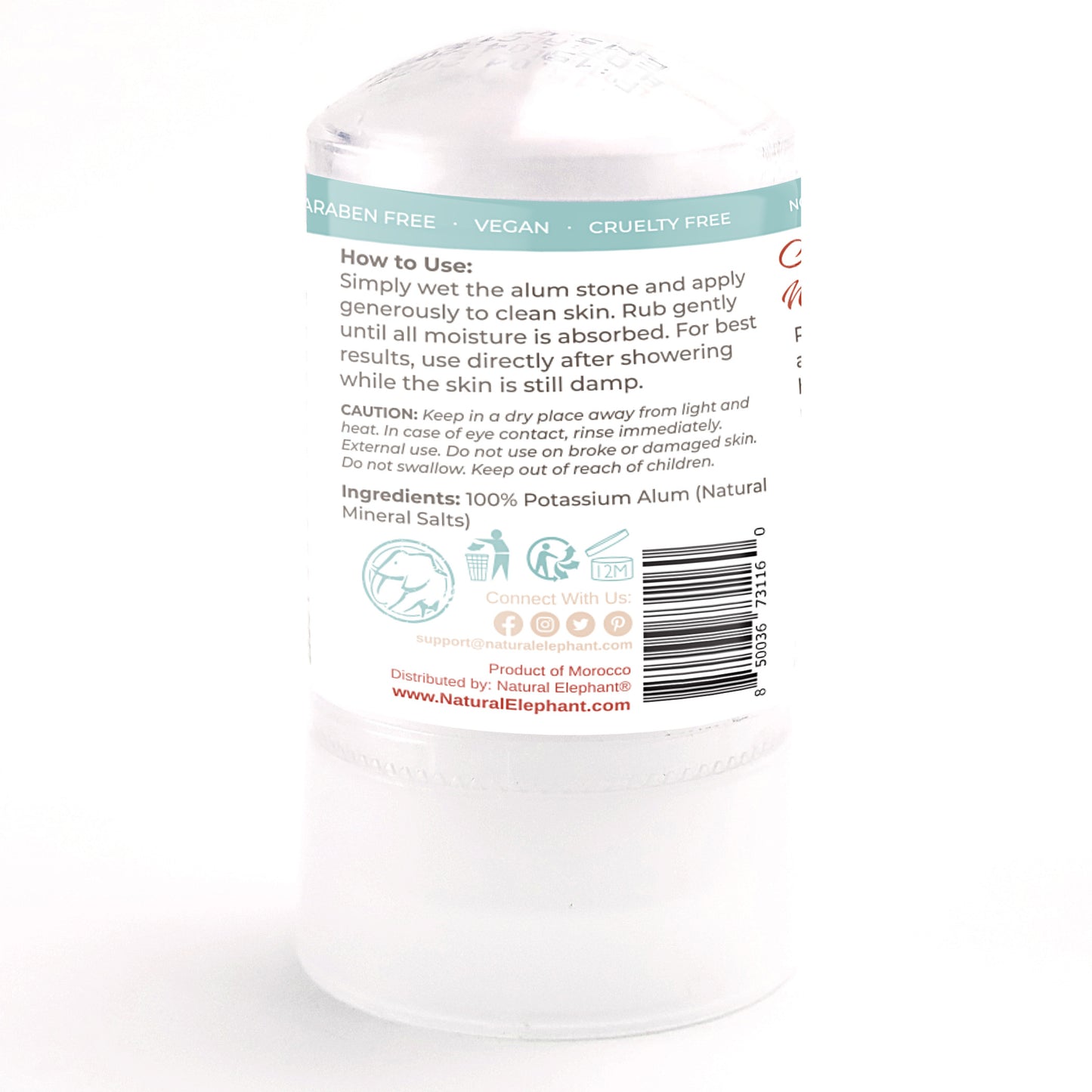 Alum Natural Deodorant Stick
