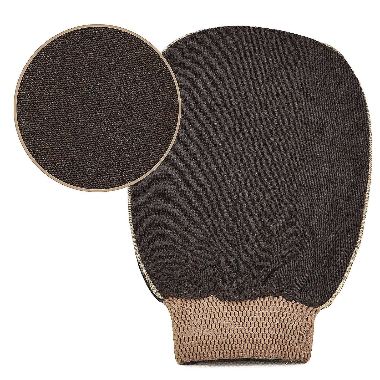 Traditional Moroccan Kessa Glove and Black Soap Set - Natural Elephant