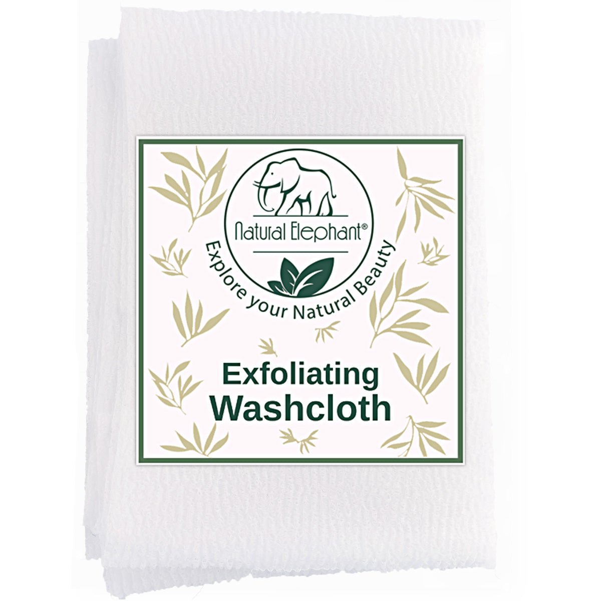 Exfoliating Shower Washcloth - Natural Elephant