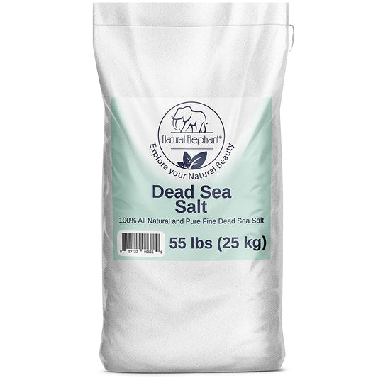 55 lb (25 kg) bag of fine Dead Sea salt by. Perfect for bath soaks, exfoliating scrubs, and skincare benefits.