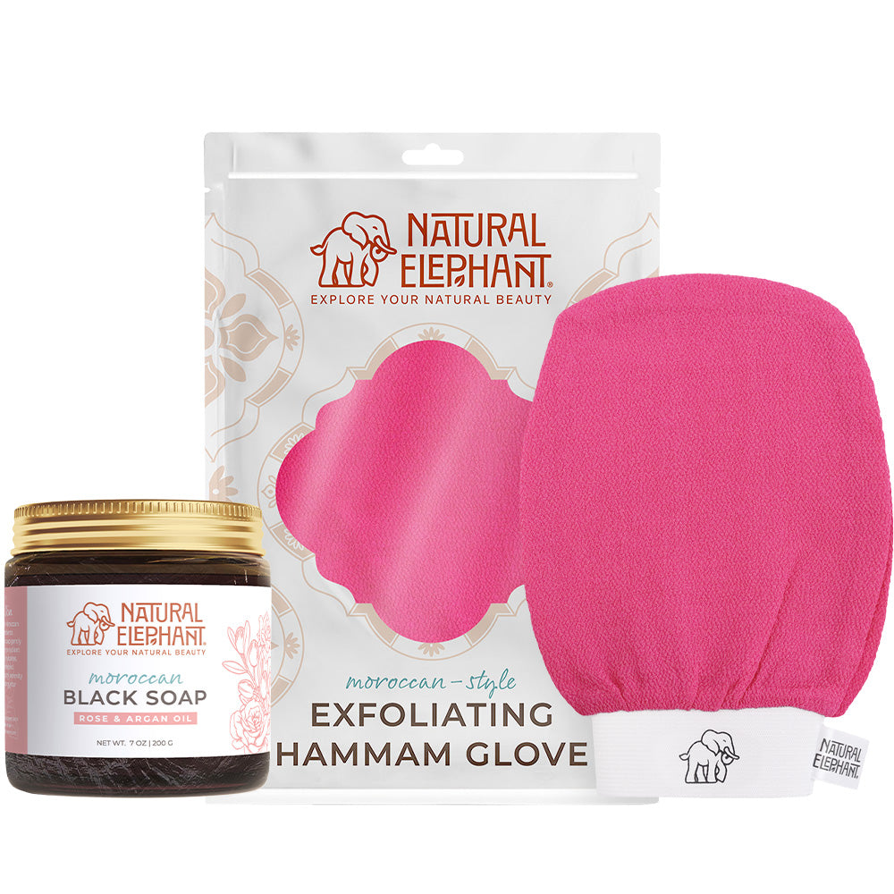 Moroccan Exfoliating Glove and Soap Kit