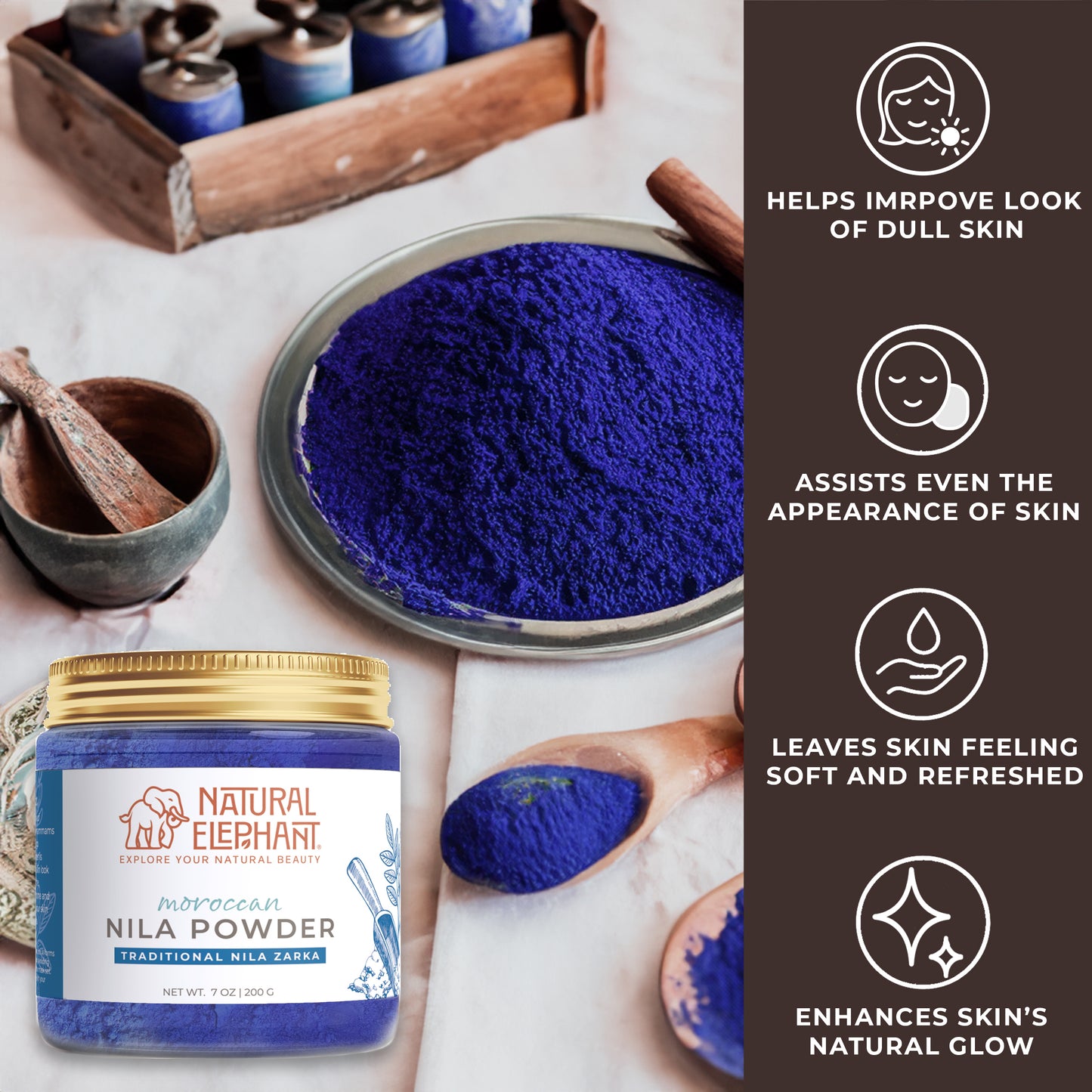 Moroccan Nila Indigo Powder 7oz