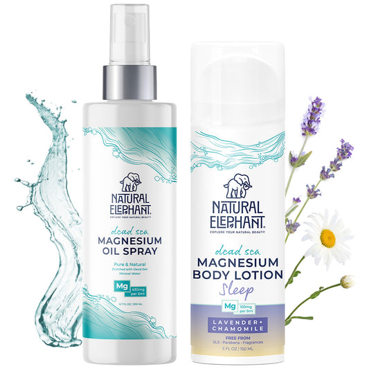 Magnesium Sleep Set - Magnesium Oil and Lotion with Lavender & Chamomile