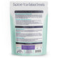 Rear view of a Dead Sea bath salts package by Natural Elephant. The label explains the soothing and skin-renewing benefits of Dead Sea salt, directions for bath use, and alternative applications for scrubs and skincare. Safety instructions and storage guidelines are also provided.